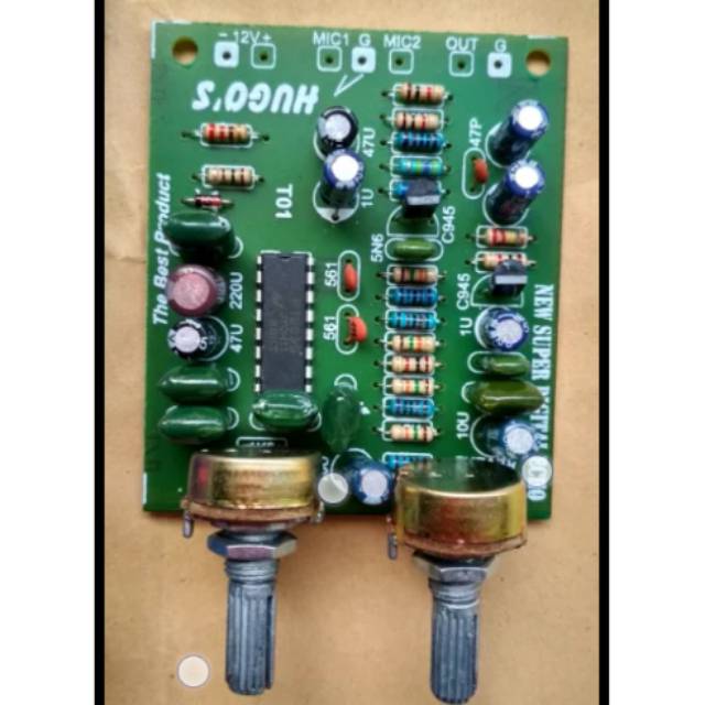 Jual Kit Digital echo 2 potensio Reverb Speed Efek sound system efek