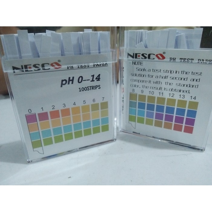 Kertas PH Nesco / PH Paper / Lakmus Mengetahui Kadar Air ( asam,basa) |  Shopee Indonesia