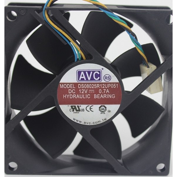 Jual FAN 8CM AVC DS08025R12UP051 DC.12V 0.70A HYDRAULIC BEARING 4PIN