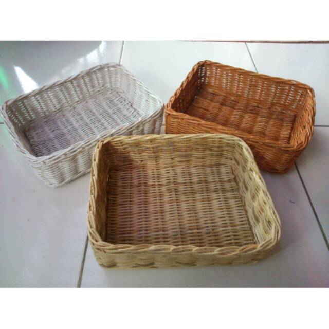 KERANJANG ROTAN KOTAK (PO) Shopee Indonesia
