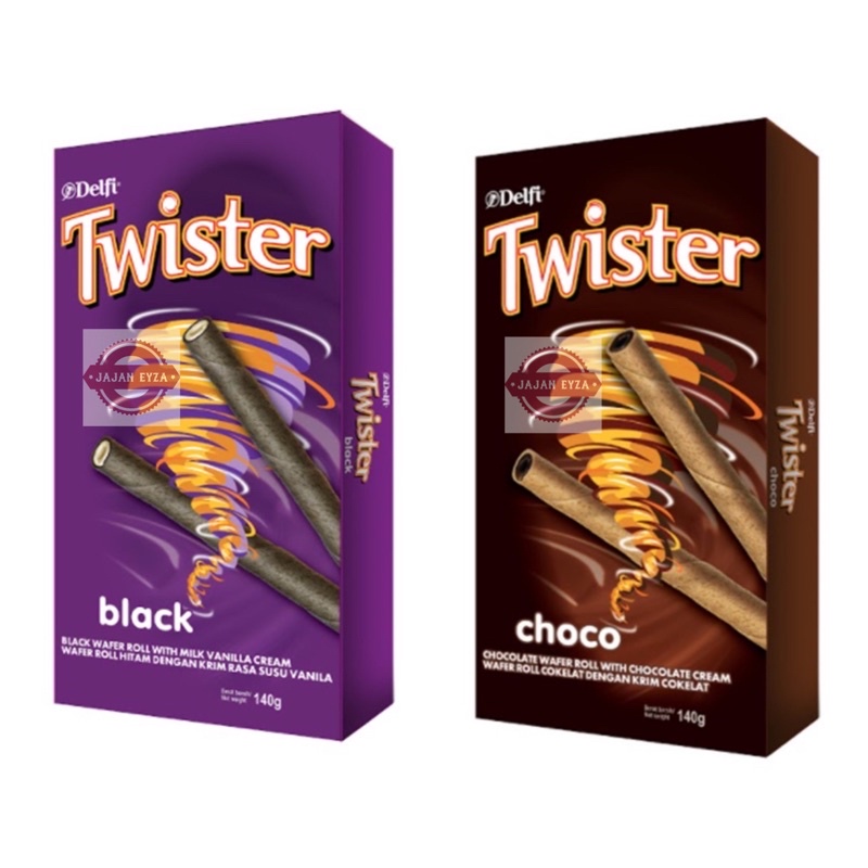 Jual Delfi Twister Box 140Gr / Twister / Astor Twister / Twister Coklat / Twister Black / Coklat Delfi | Shopee Indonesia