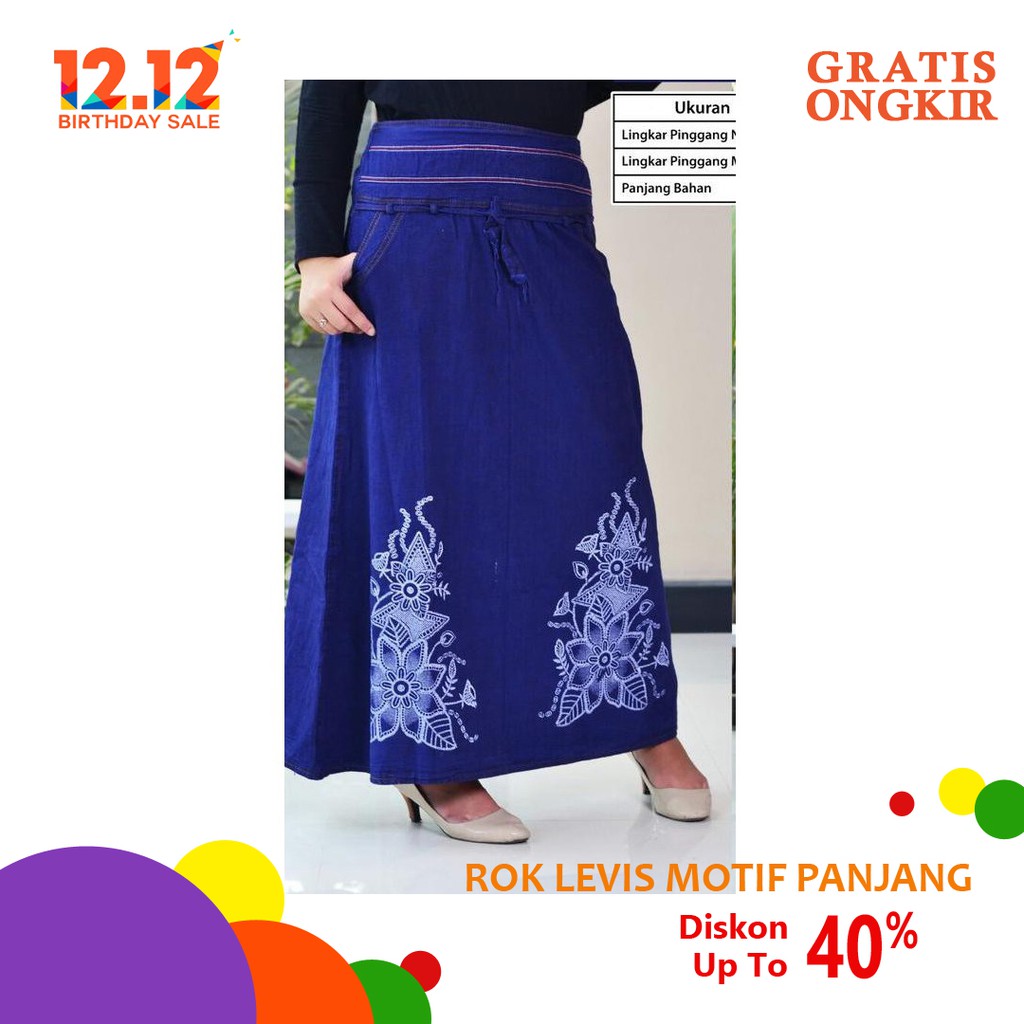Gambar Rok Levis Panjang Koleksi Rina