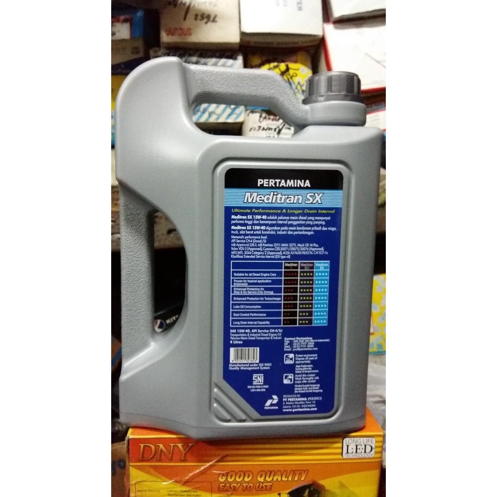 Pertamina Meditran SX 15W40 API CH4/SJ Oli Mobil Diesel 4 Liter Shopee Indonesia