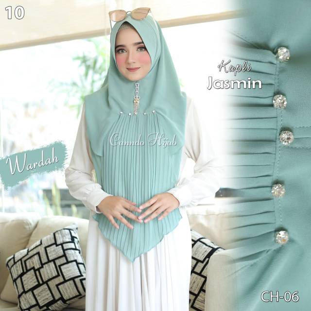 Jilbab hoodie kupli jasmin ORI CANNDO Shopee Indonesia