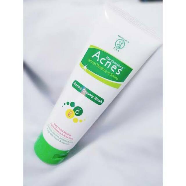 Jual Acnes Creamy Wash Sabun Cuci Muka Untuk Kulit Berjerawat 50 Gram