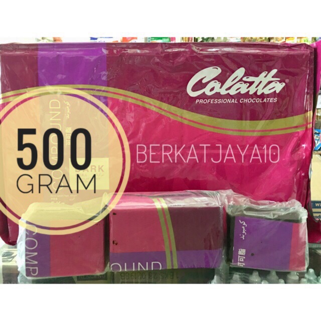 Jual Colatta Dcc 500 Gram Dark Chocolate Compound Coklat Batang Dark Repack | Shopee Indonesia