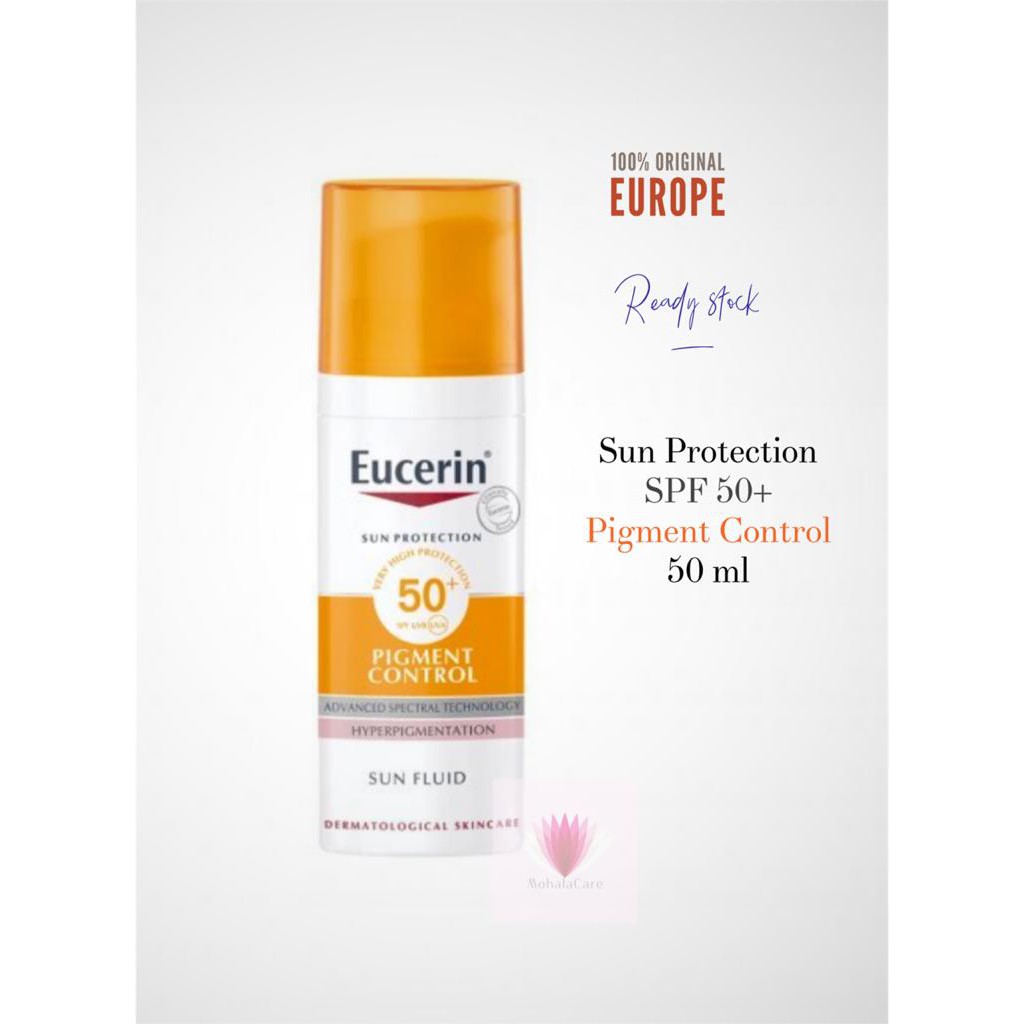Jual Eucerin, Sun Fluid Pigment Control Suncreen Spf50+ 50 Ml | Shopee Indonesia