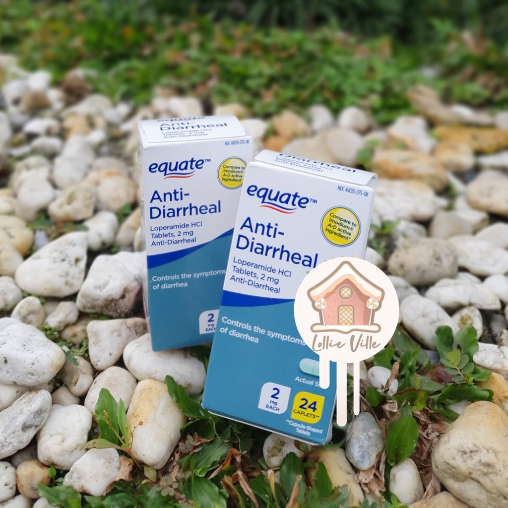 Jual Equate AntiDiarrheal Lope amide Hall Tablets 24ct Shopee Indonesia