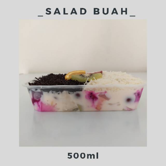Salad Buah 500ml Toping Keju Coklat Shopee Indonesia