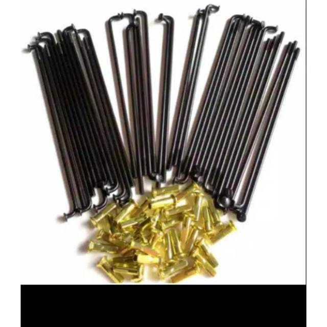 Jari jari jeruji model TDR Hitam Gold pemakain ring 14 16