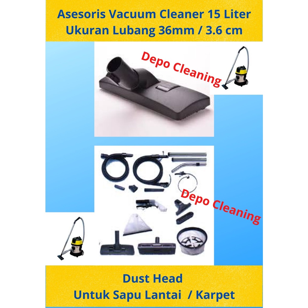 Jual Spare Part Vacuum Cleaner 10/15 Liter id hose 36mm Shopee Indonesia