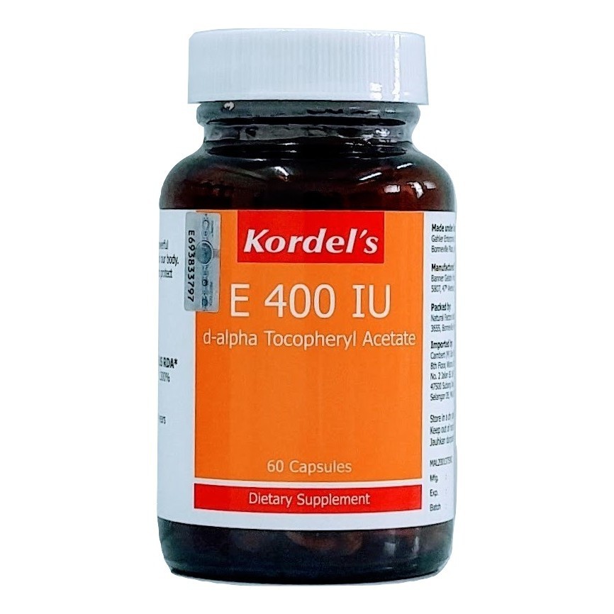 Jual Kordels vitamin E 400 IU E 60s Shopee Indonesia