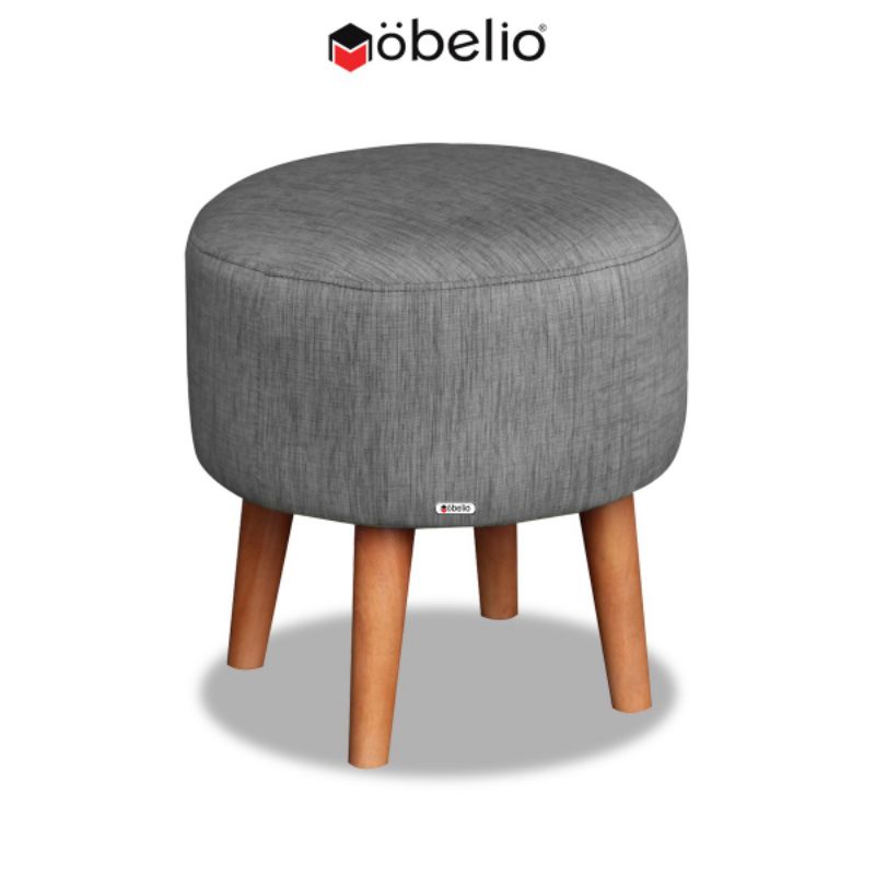 puff pall Jual Mobelio - Ahlen Kursi Puff Bulat Kaki Kayu Solid Indonesia|Shopee Indonesia