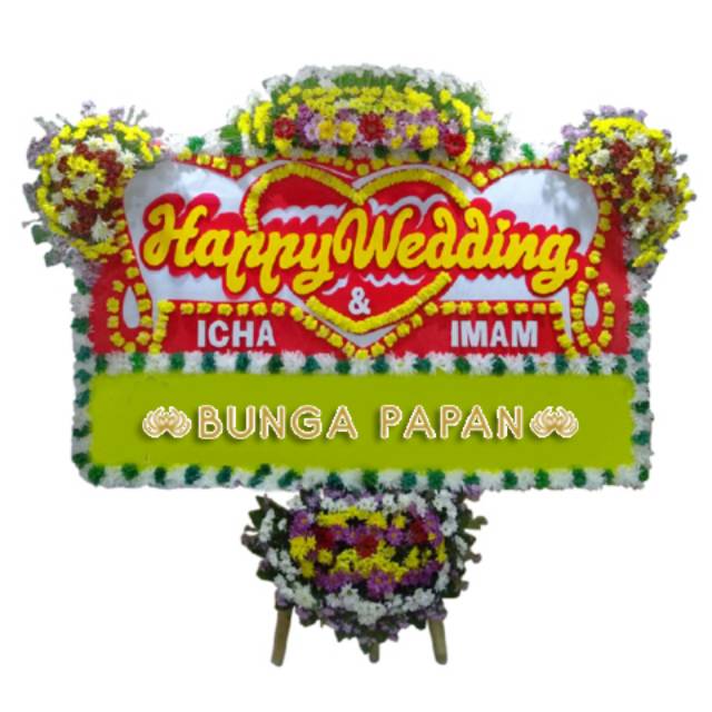 FREE ONGKIR !!! ) KARANGAN BUNGA PAPAN UKURAN ( 200 x 120cm ) | Shopee  Indonesia