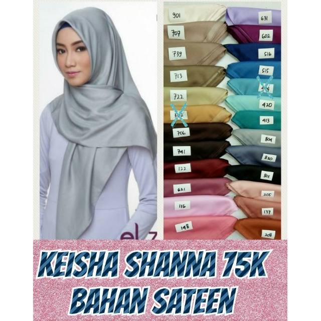 Jilbab Elzatta Segi Empat Polos Jilbab Saudia