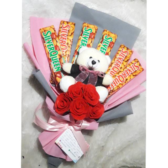 Jual Buket Coklat /Buket Boneka Plus Coklat | Shopee Indonesia