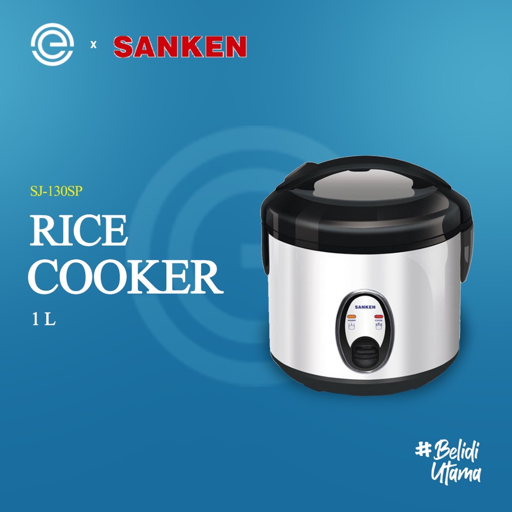 Jual SANKEN Rice Cooker Stainless 1 Liter SJ130H Indonesia