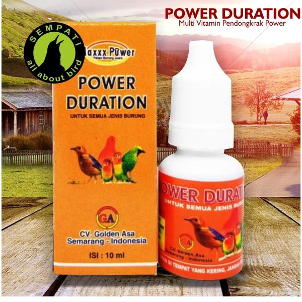 Vitamin Burung POWER DURATION MAXXX MENINGKATKAN