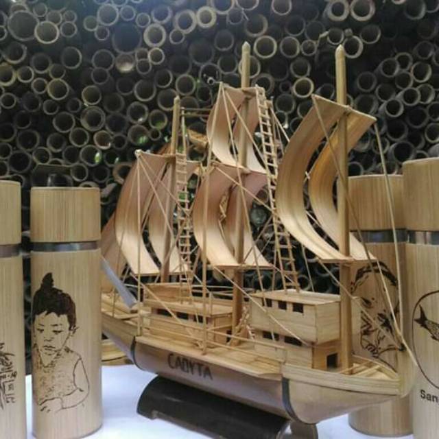 Kerajinan Kapal Dari Bambu Yang Mudah Dibuat