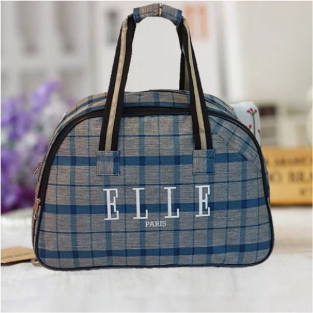 TAS GAUN ELLE MAROON TAS TRAVEL DOMPET/TAS TALI