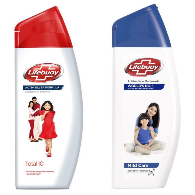 Jual Lifebuoy Body Wash Botol 300 ml Total 10 Mild care Shopee Indonesia