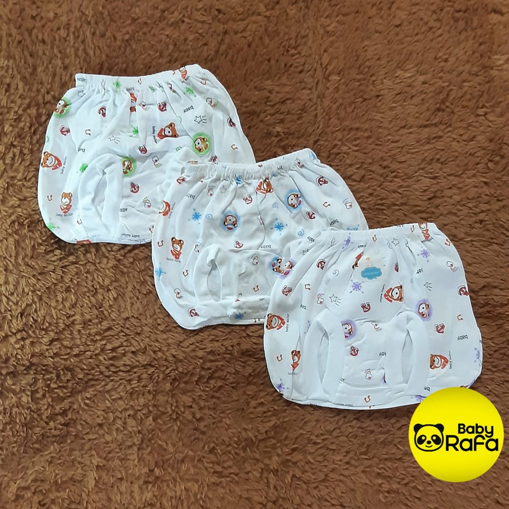 CELANA POP BAYI MURAH 0 3 BULAN ( KAIN PUTIH ) Shopee