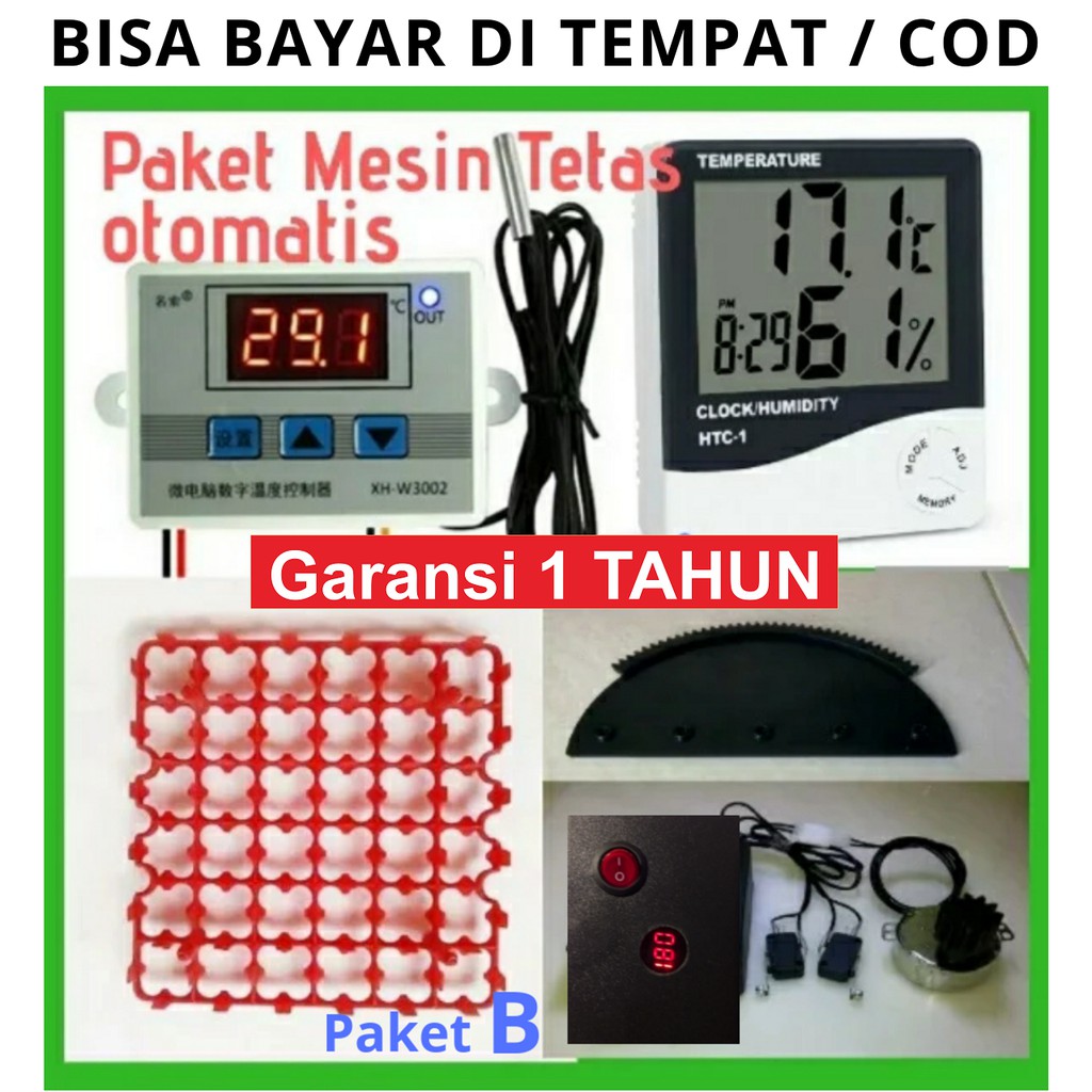 Mesin / Tetas Telur Paket B 220V Alat Komponen Mesin Tetas Telur Inkubator