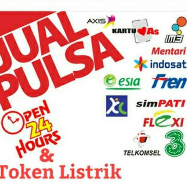 Murah Meriah, Jual Pulsa hp dan Token listrik. Shopee