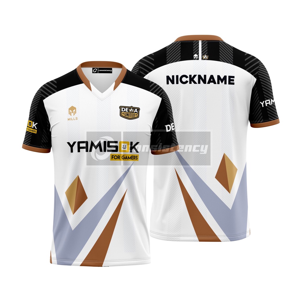 Jual Jersey Gaming Dewa United Esport Terbaru 2021 Free Nickname/ Free Masker & Stiker Indonesia|Shopee Indonesia