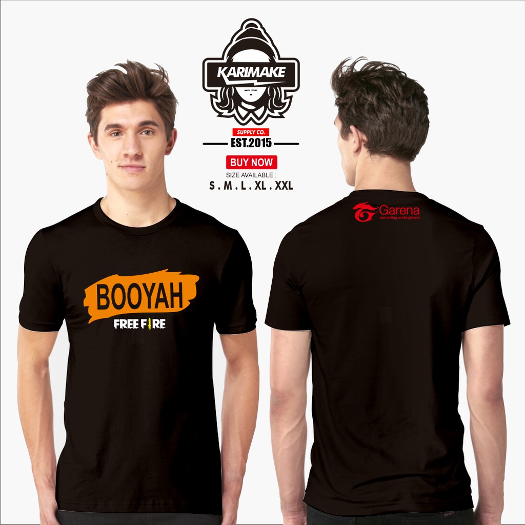 Kaos Baju Game Free Fire Battle Ground Booyah Kaos Game