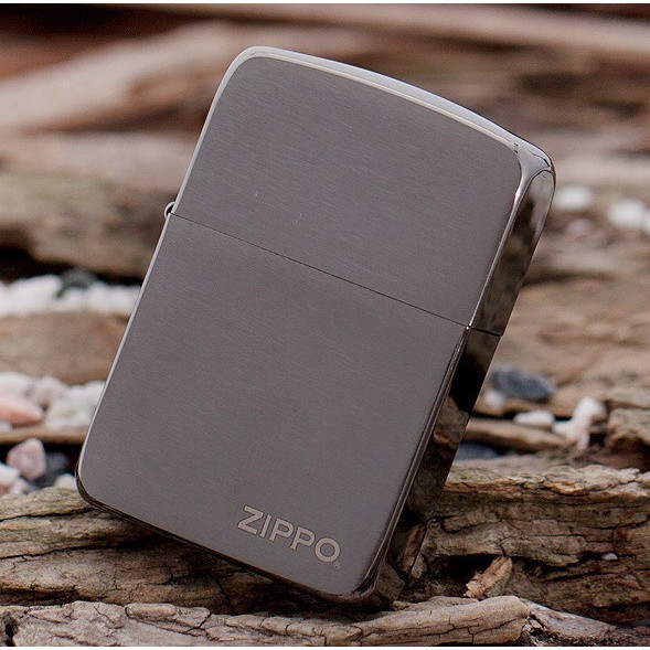 Jual Zippo Original USA 24485 1941 Replica Black Ice Stok Lengkap