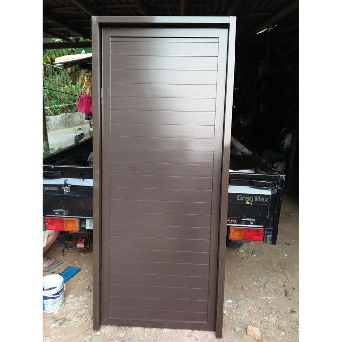 Jual Pintu Panel Alumunium Warna Coklat Limited Limited | Shopee Indonesia