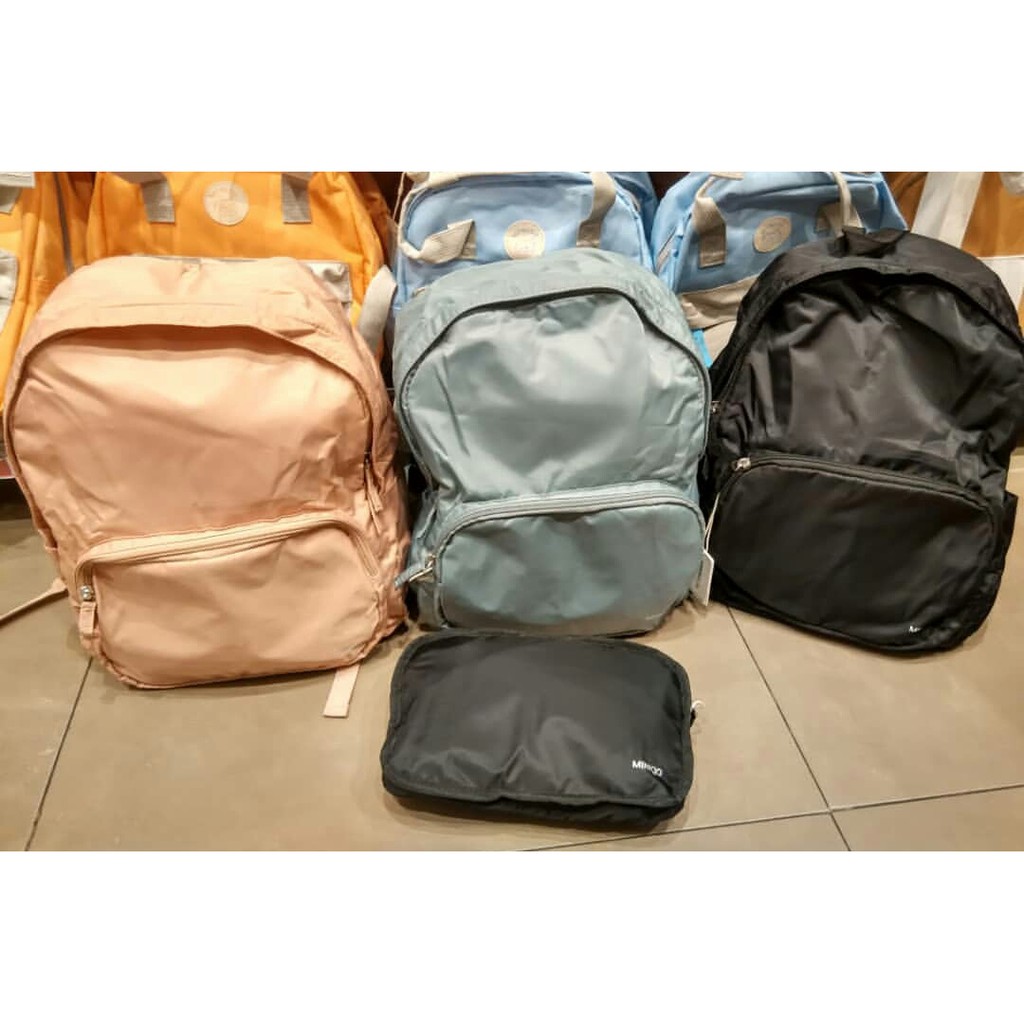 Tas lipat MINISO ASLI, tas lipat 2 yang mudah