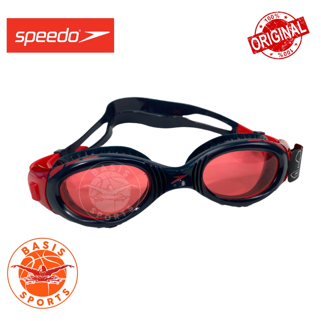 Jual Kacamata Renang Anak Speedo Futura Biofuse Flexiseal Junior Navy Red | Shopee Indonesia