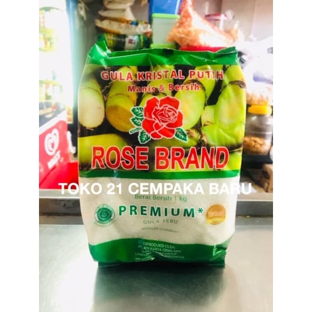Rose Brand Gula Premium Hijau 1 KG | Gula Pasir Murah 1KG 1000g 1000 g |  Shopee Indonesia