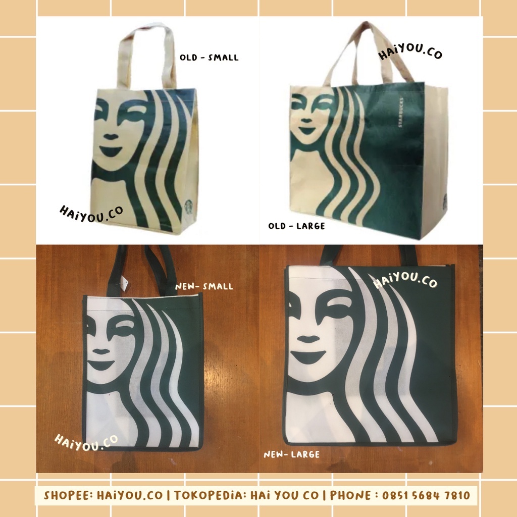 Tas Spunbond Starbucks Ori (Tas Tumbler Starbucks / Reusable Bag