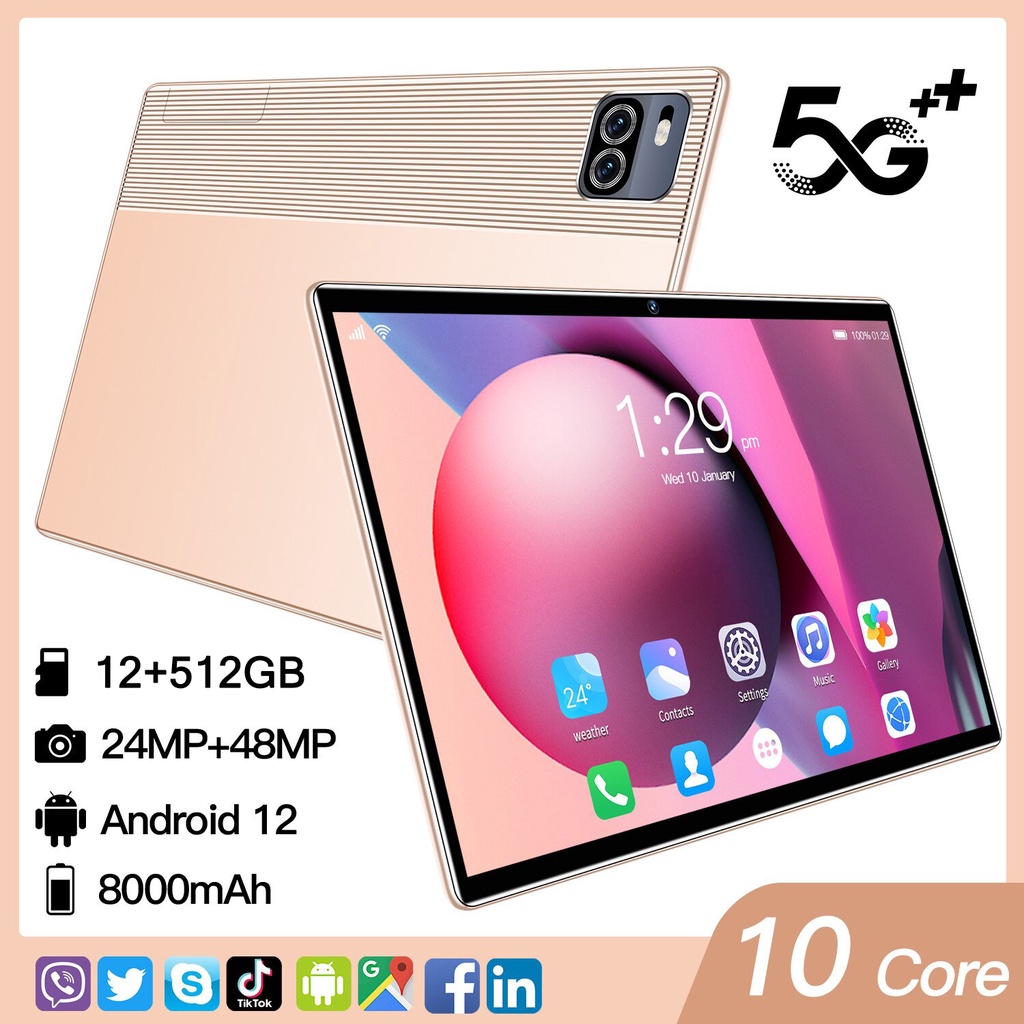 Jual Tablet Murah Baru 5G Tablet Pro 11 12 Gb + 512 Gb 8.1 Inch Android 11 Layar Penuh Layar Besar Wifi Dual Sim Tablet Pc Untuk Anak-Anak Belajar | Shopee Indonesia