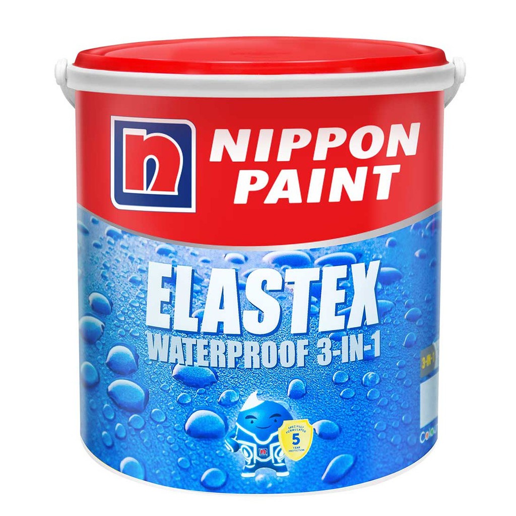 Jual CAT TEMBOK WATERPROOFING 3 IN 1 NIPPON PAINT ELASTEX TINTING (20