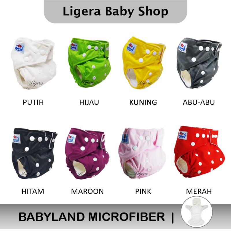 Popok Kain Clodi Kancing Babyland Original Microfiber