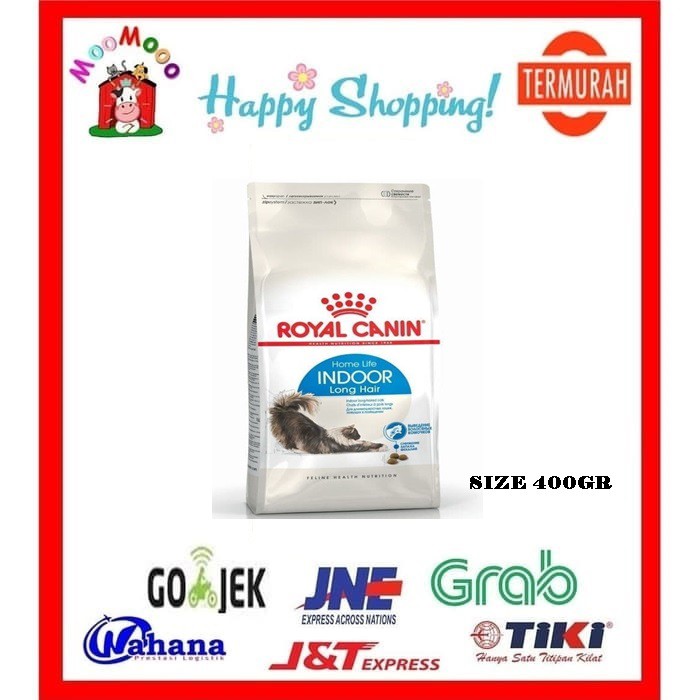 Jual Royal Canin Indoor Cat Long Hair 400Gr Makanan Kucing / Cat Food
