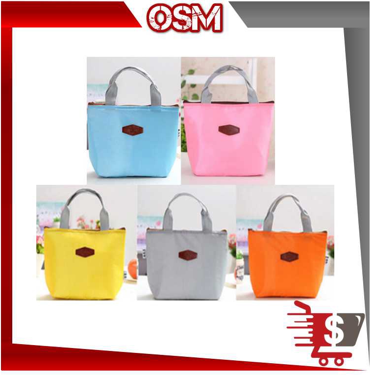 OSM T162 Tas Bekal Warna Warni / Lunch Bag / Perlengkapan Bekal Anak Sekolah Shopee Indonesia