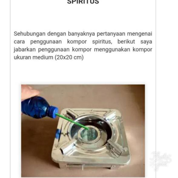 TERLARIS Kompor spirtus mini / Kompor portable / Kompor camping murah 16 x  16cm | Shopee Indonesia