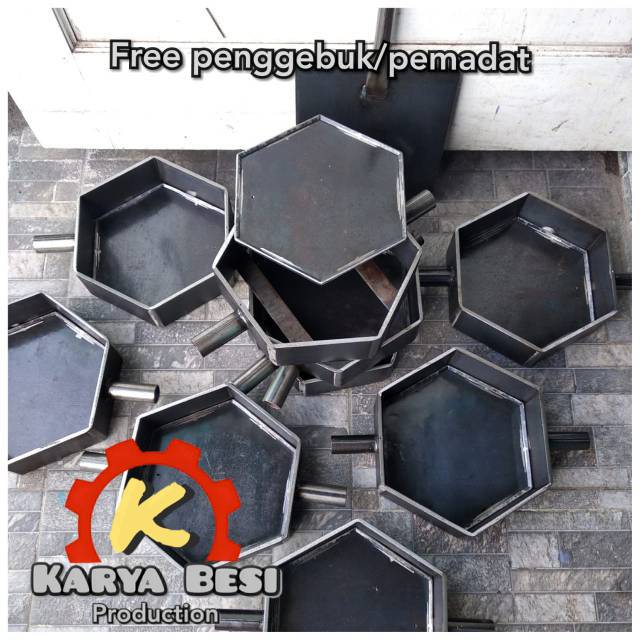 Cetakan paving segi enam,hexagonal Shopee Indonesia