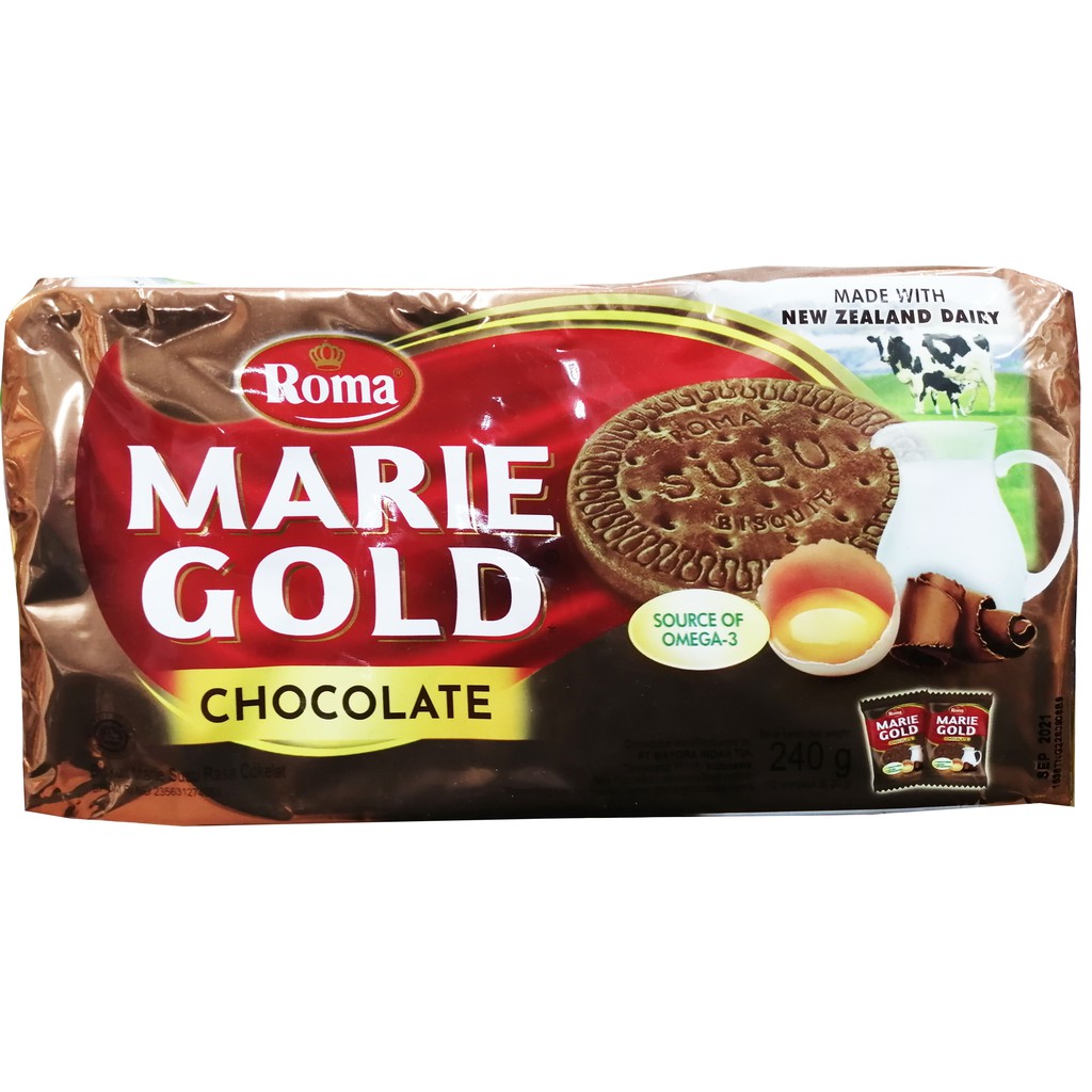 Jual Roma Marie Gold 240 Coklat Gr | Shopee Indonesia