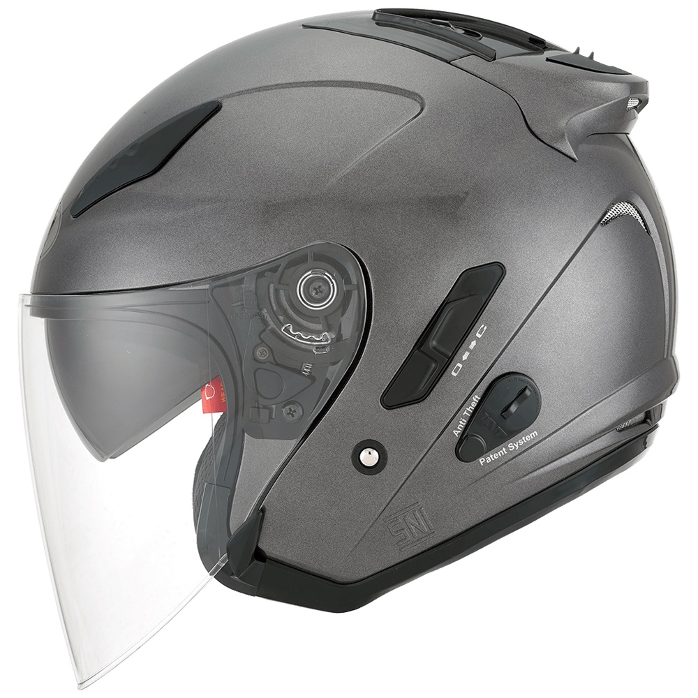 Jual HELM KYT GALAXY FLAT R SOLID GUNMETAL Shopee Indonesia