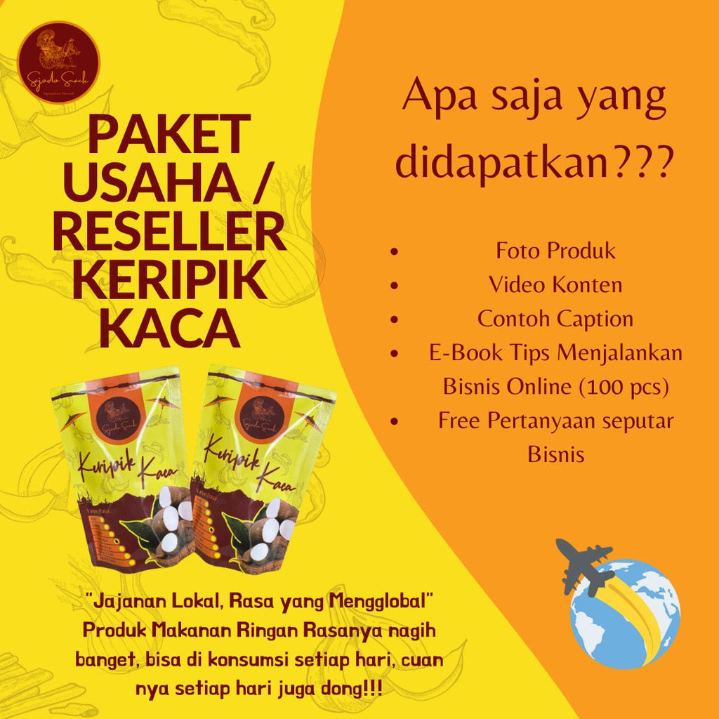 Paket Khusus Reseller Keripik Kaca Sajodo Snack Shopee