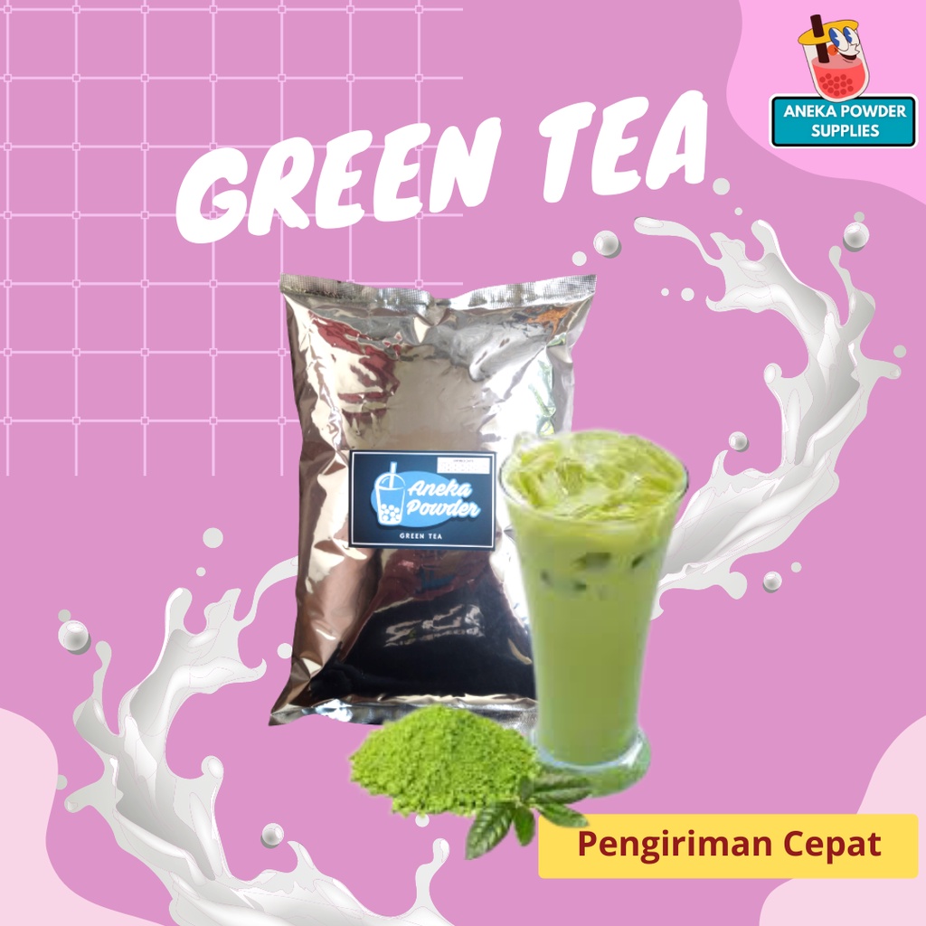 Jual Bubuk Minuman Rasa Green Tea 1kg / Serbuk Powder Minuman untuk