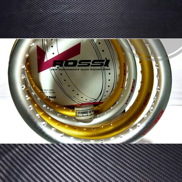 Velg rosi type U shape ukuran 215 dan 185 warna gold atau silver