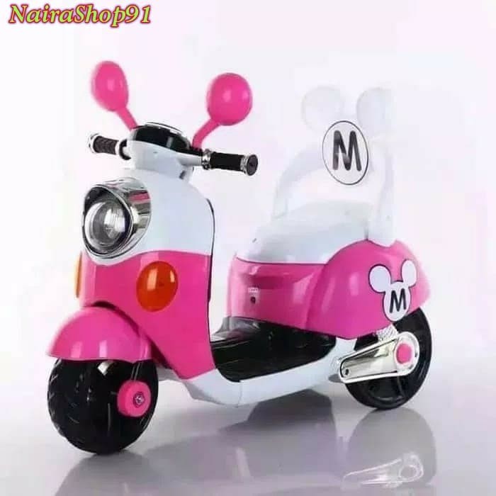 Jual Mainan Anak Motor Aki Vespa Perempuan Laki Cewek Murah Baru Keren Sni | Shopee Indonesia