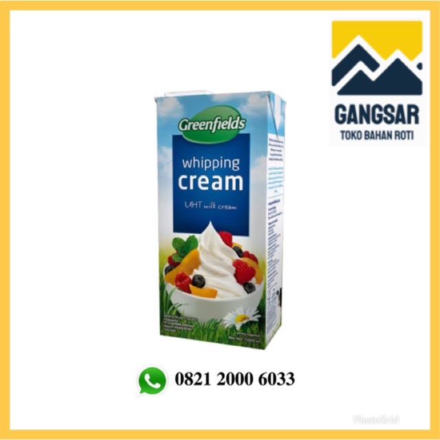 Whipping Cream Greenfields Greenfield 1 liter Shopee Indonesia